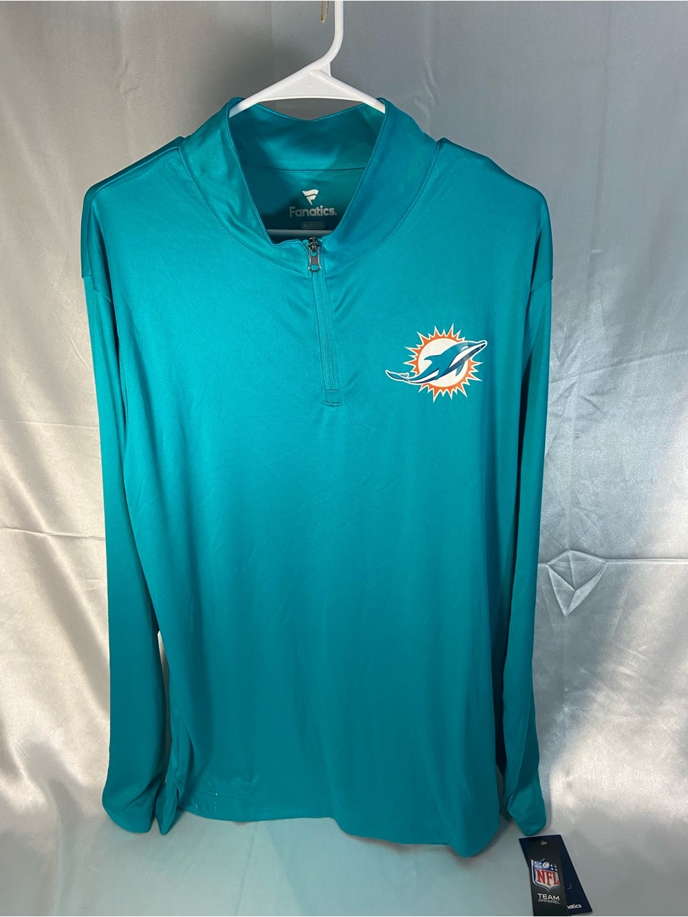 Fanatics Teal Miami Dolphins Men's Quarter-Zip